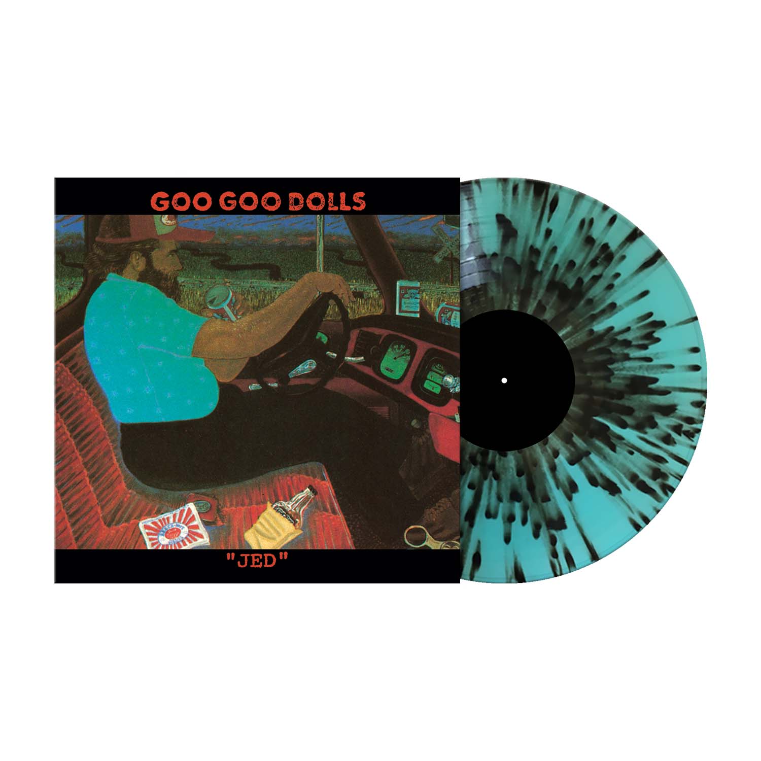 GooGooDolls-Jed_turquoise-black-splatter